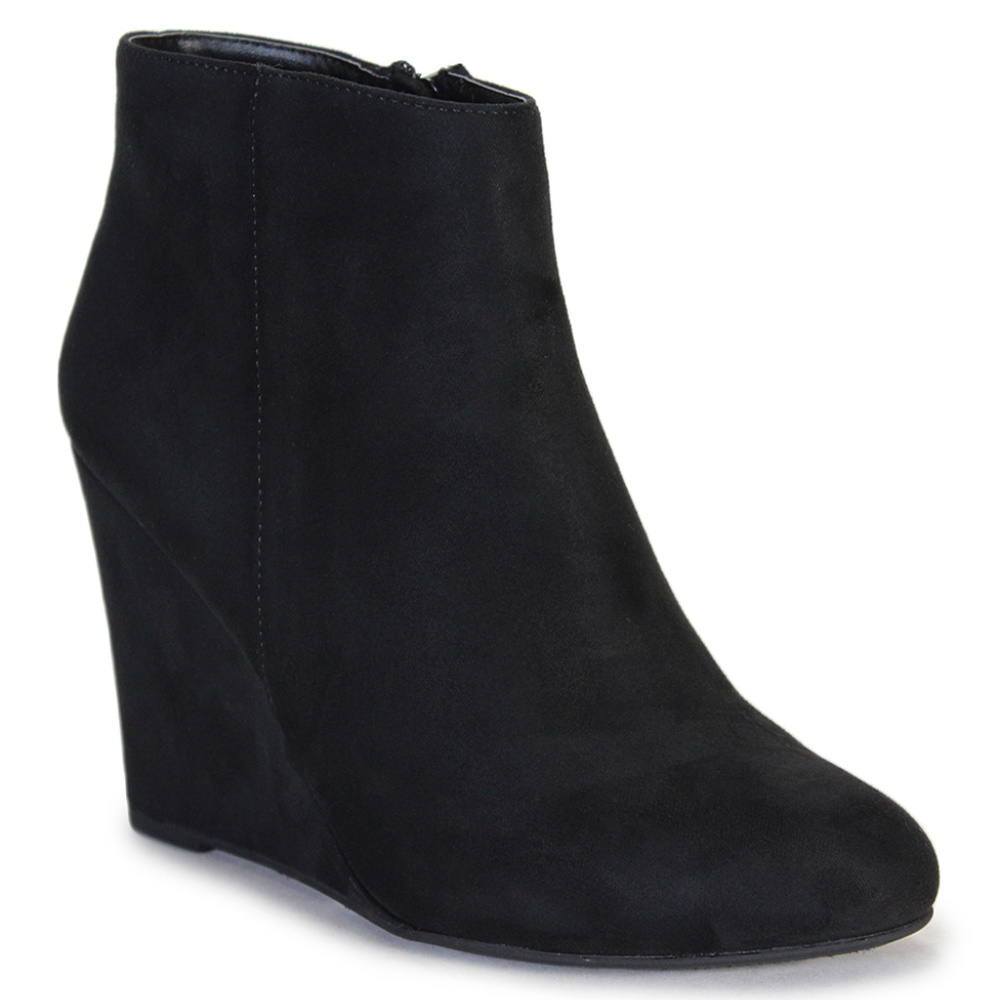 Black Wedge Booties, Never Been Worn